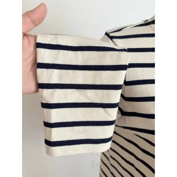 B45 Sezane Colette Mariniere Striped Top Women XS Parisian Chic Old Money French - Picture 7 of 9